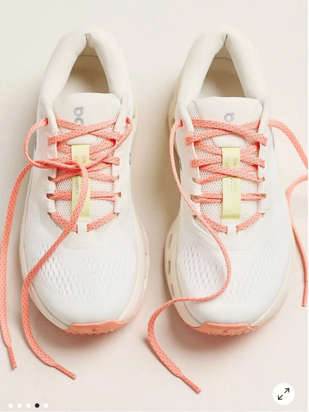 On Women's Cloudrunner 3 Running Sneakers Color: Ivory/Dew size 6.5 gently used